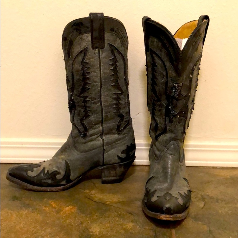 Sequin Boots